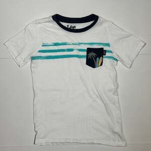 Lee Boys’ Striped Tropical Pocket Tee Size 7